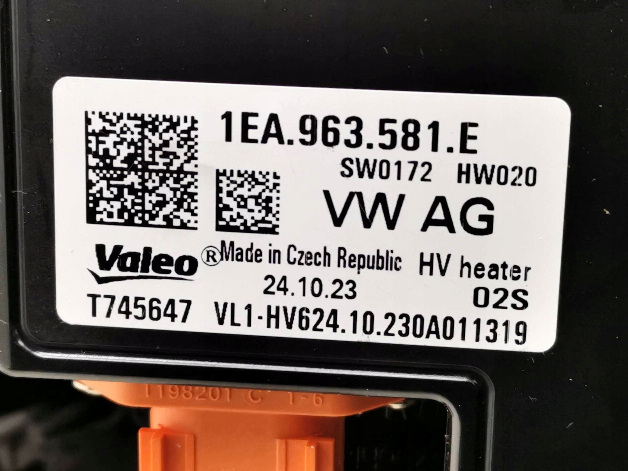 радиатор отопителя отопитель салона vw id.7 ID7 1EA820351BK оригинал