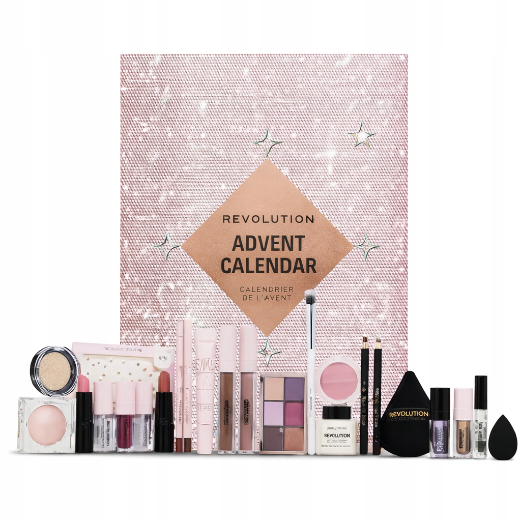 REVOLUTION ADVENT CALENDAR KALENDARZ ADWENTOWY KOSMETYKI HIT