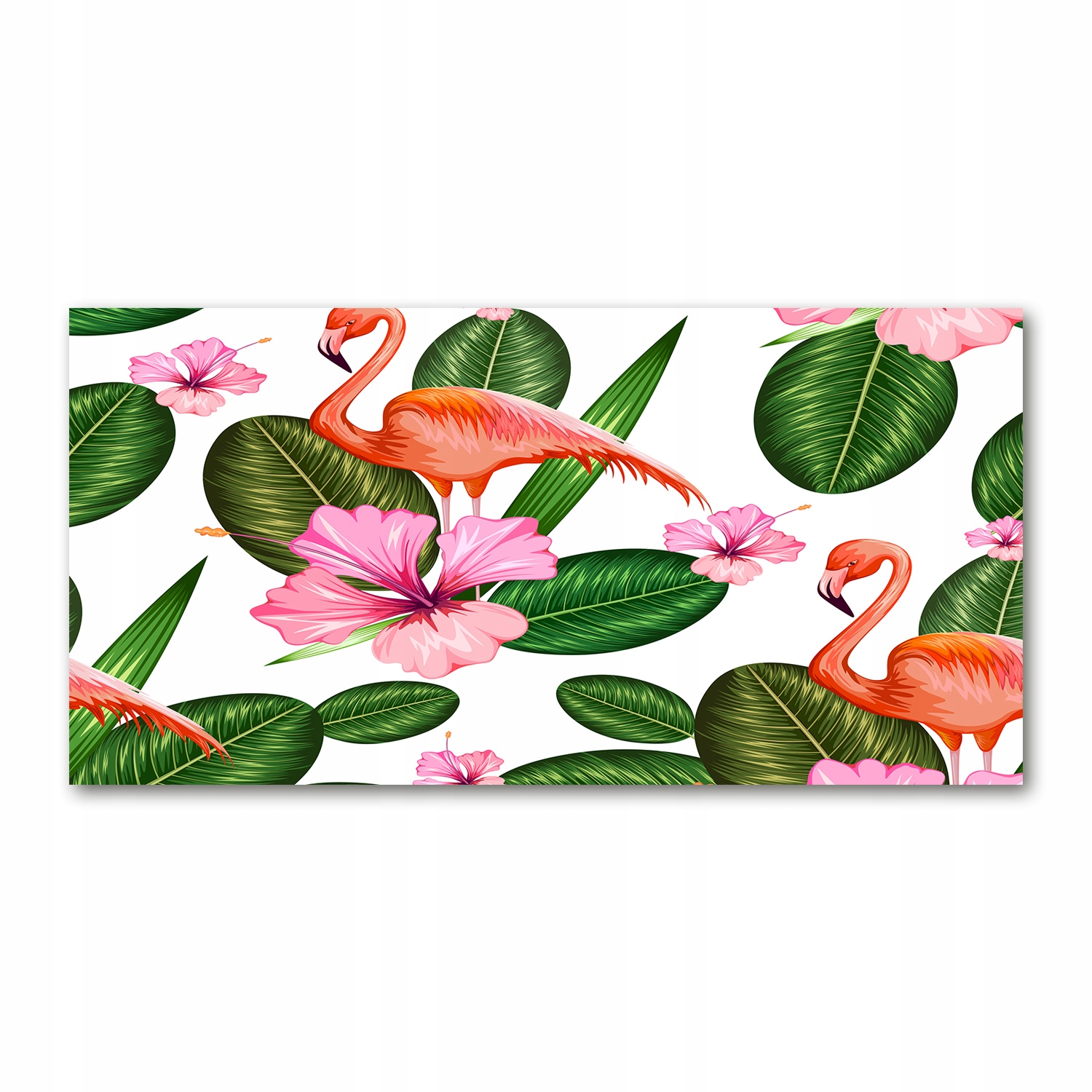 

Foto-obraz akrylowy Flamingi i rośliny 140x70 cm