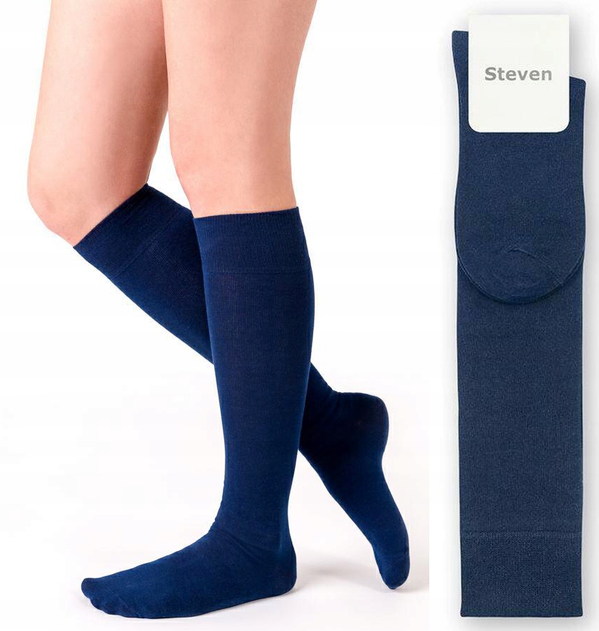 

Steven podkolanówki Bawełna 072 granat 35-37