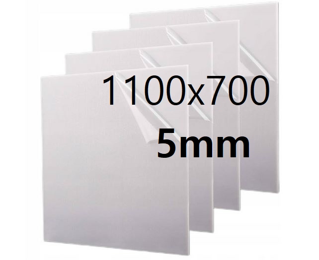 Plexi Plexa deska na míru mléčná opálová 110 cm x 70 cm x 5 mm