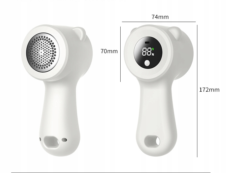Golarka do ubrań swetrów tapicerki DUŻA MOCNA PROFESJONALNA 6 NOŻY LCD 2w1 Model MOCNA PROFESJONALNA GOLARKA 6 NOŻY