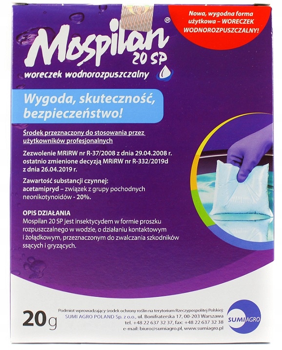 

Mospilan 20 Sp Skuteczny Środek Owadobójczy 20G