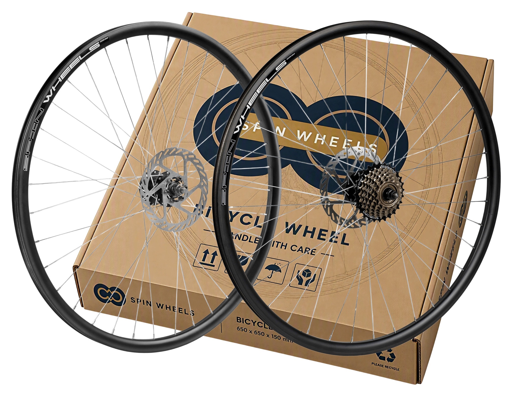 Koła Rowerowe 29 Cali Przednie Tylne Wolnobieg Shimano 7RZ Tarcza