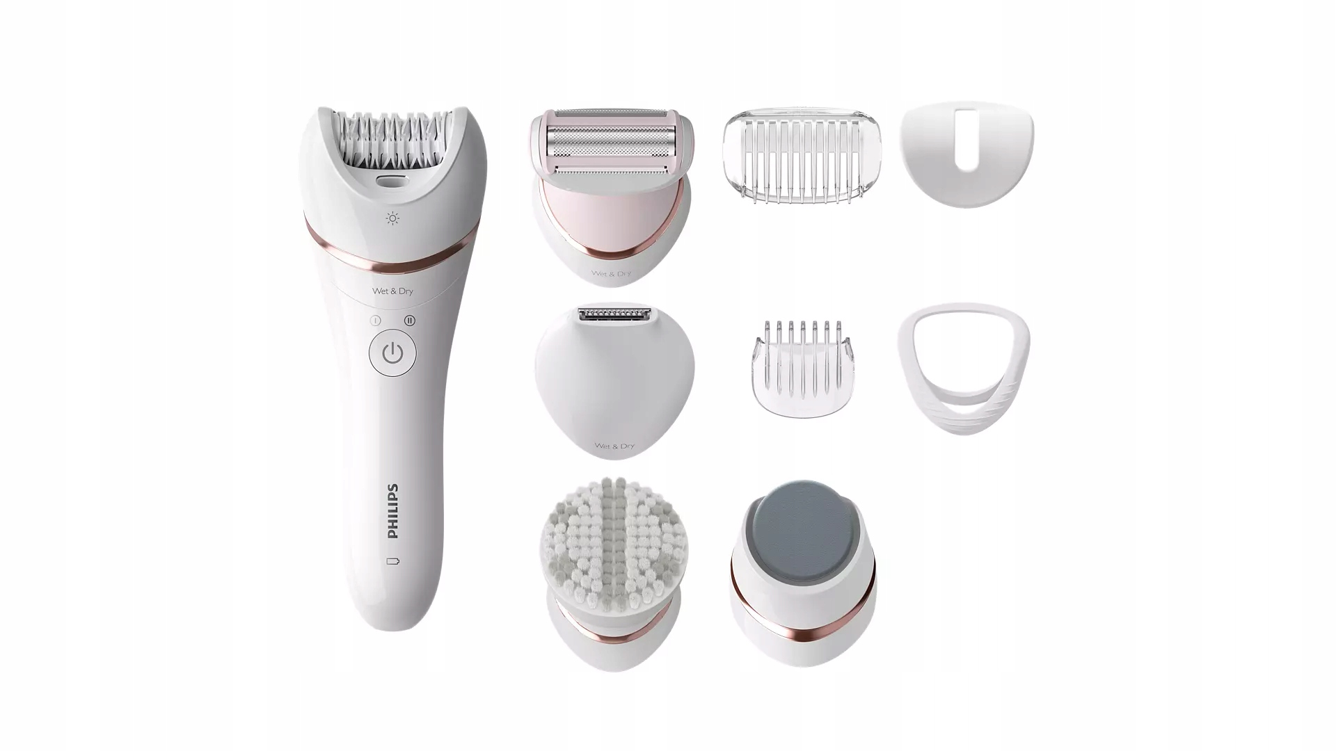 Philips Epilator 8000, mokré/suché holení, 9 ks příslušenství BRE740/10