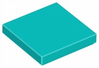 

Lego 3068b Tile Płytka 2x2 turkusowa Nowa (1g)