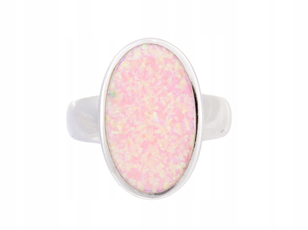 Vel Stříbrný Prstýnek 0,13 S Opálem 21 MM Dárek