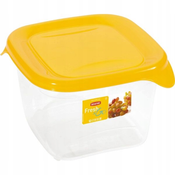 

Pojemnik na żywność Fresh&go 1,2L żółty 0025