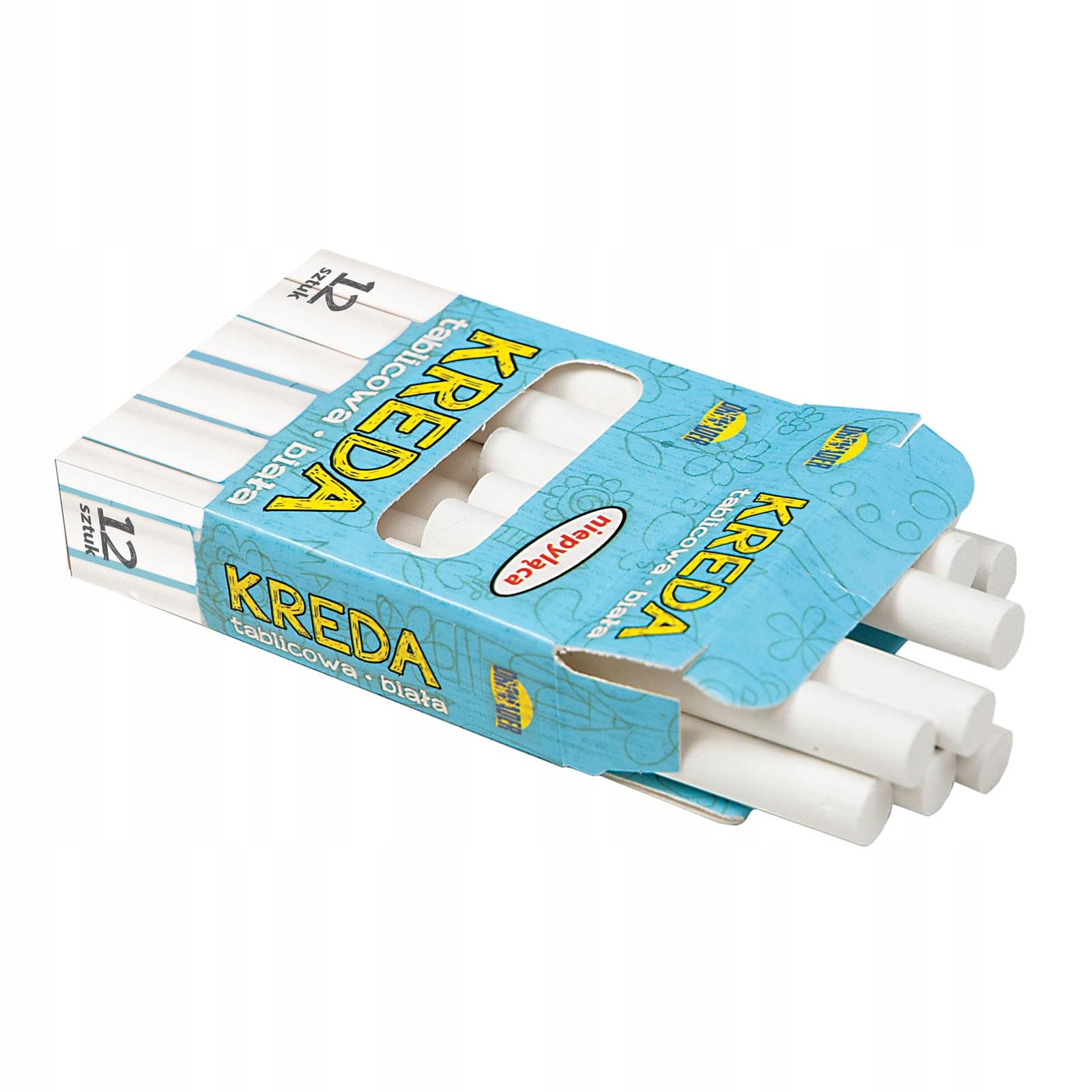 KREDA TABLICOWA CHODNIKOWA BIAŁA MALOWANIE SZKOLNA Stan opakowania oryginalne