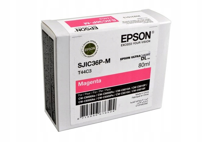 Originálny atrament Magenta Epson SJIC36PM, SJI-C36PM, SJIC-36PM (T44C3, C13T44)