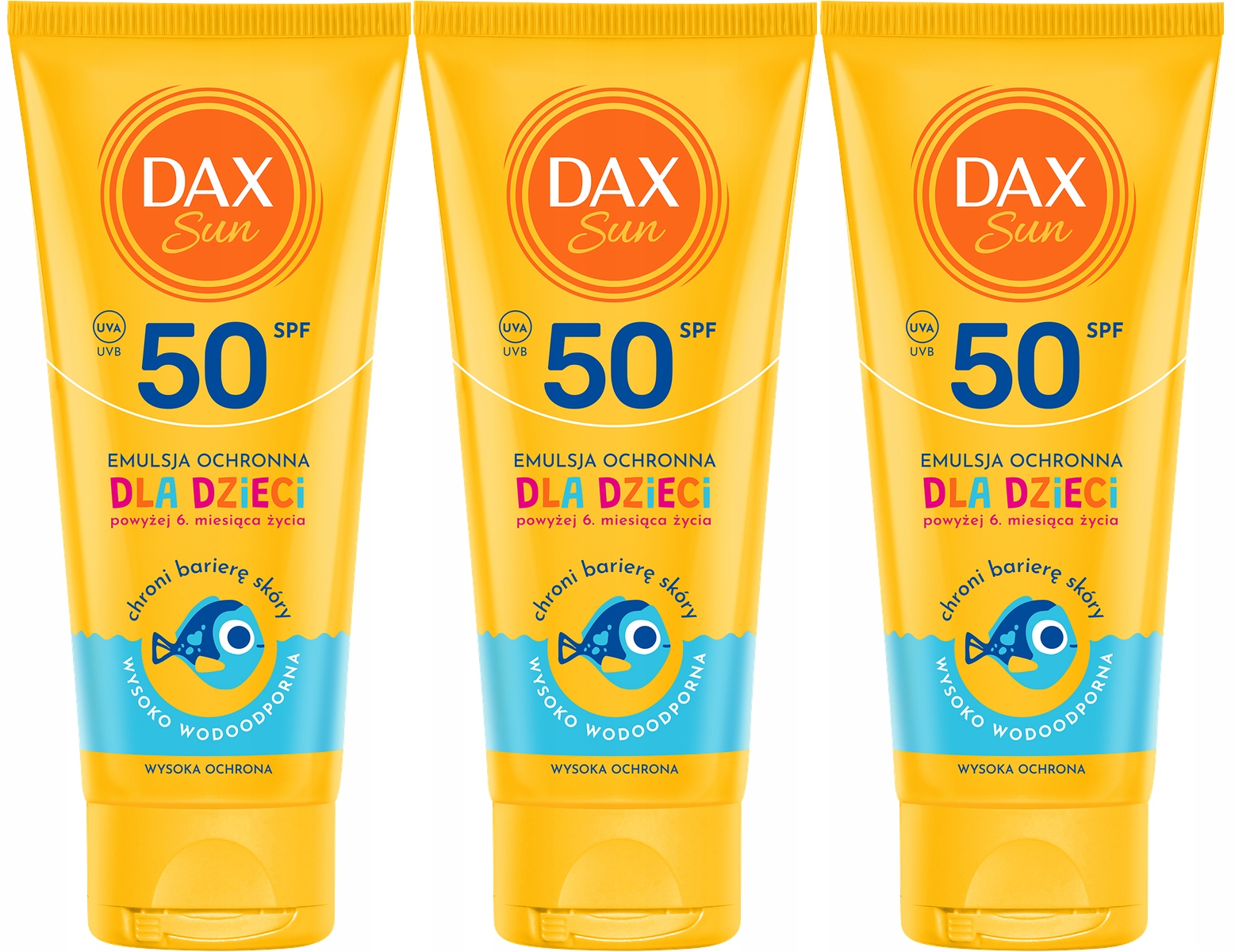 3 x DaxSun Ochranná emulze pro děti SPF50 Travel 100 ml Výjimečná ochrana