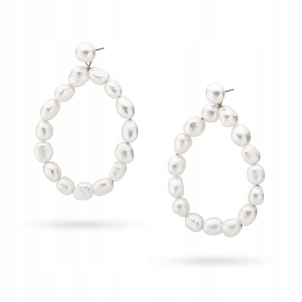 Stříbrné Náušnice ryzost 925 S Petýlkovými Náušnice S Perlami