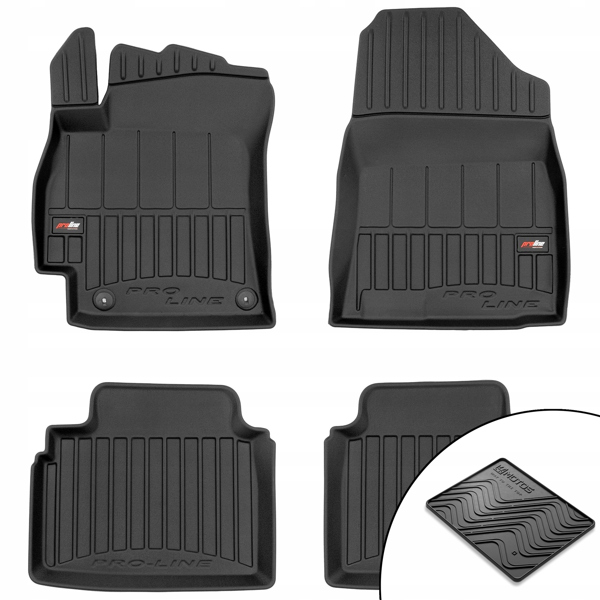 3D gumové rohože Hyundai Elantra VII od roku 2020 rohož zdarma