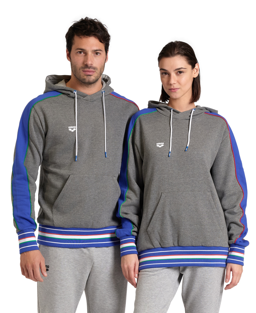 Sportovní mikina na trénink unisex klokanka s kapucí Arena Hooded Sweat vel. L