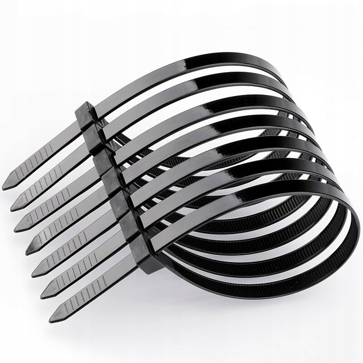 MOCNE OPASKI ZACISKOWE KABLOWE TRYTKI TRYTYTKI CZARNE TAŚMA 3,6x200 100 SZT Rodzaj opaska zaciskowa