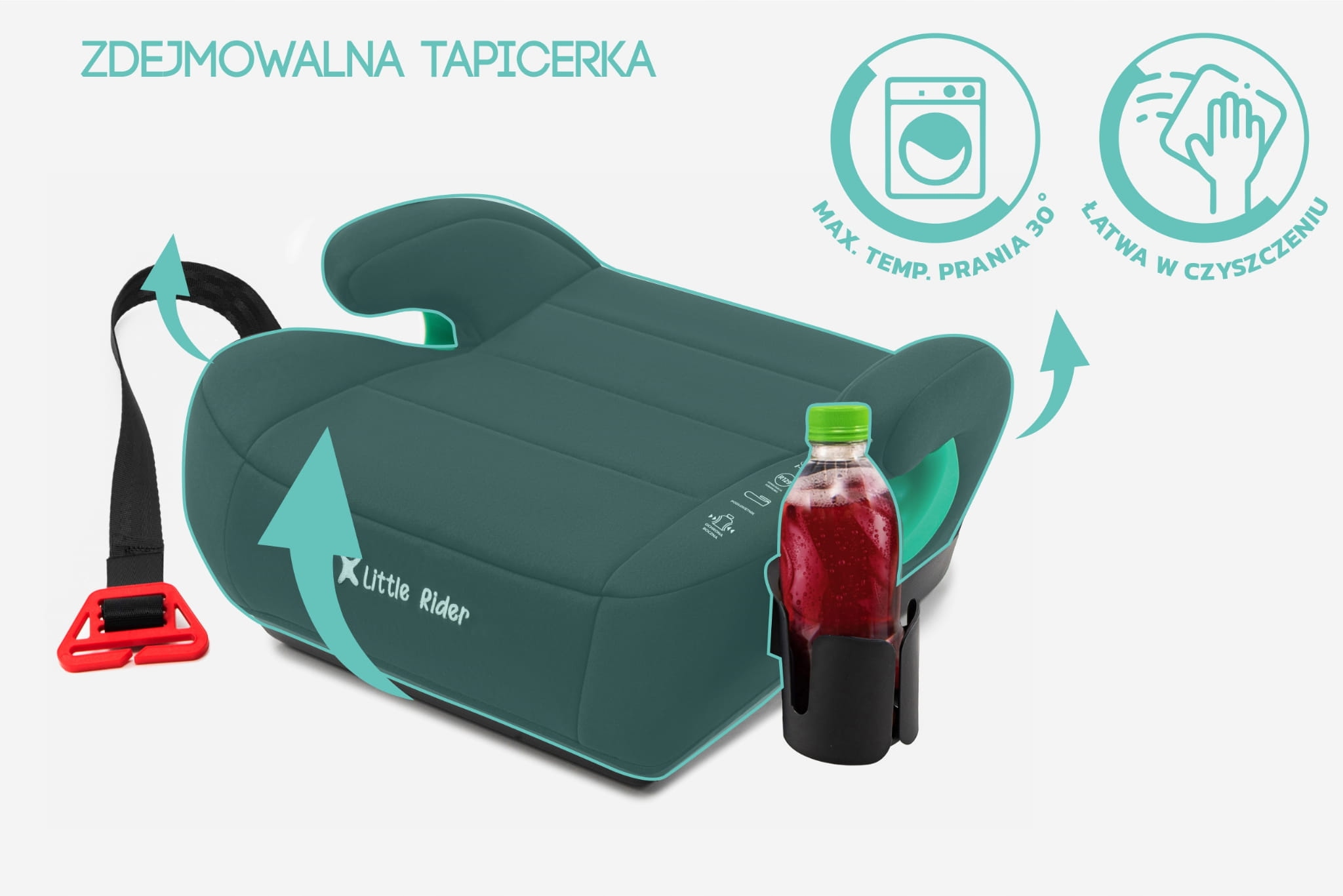 FOTELIK SAMOCHODOWY PODKŁADKA SIEDZISKO CZARNY R129 125-150 CM EAN (GTIN) 5905226111361