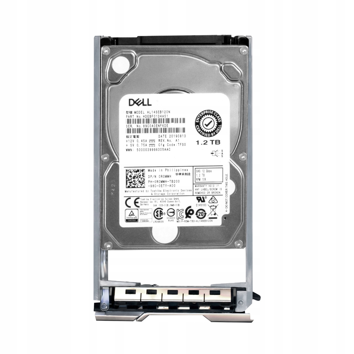Dell 0R0MWH 1.2TB 10K 128MB SAS-3 2.5" AL14SEB120N