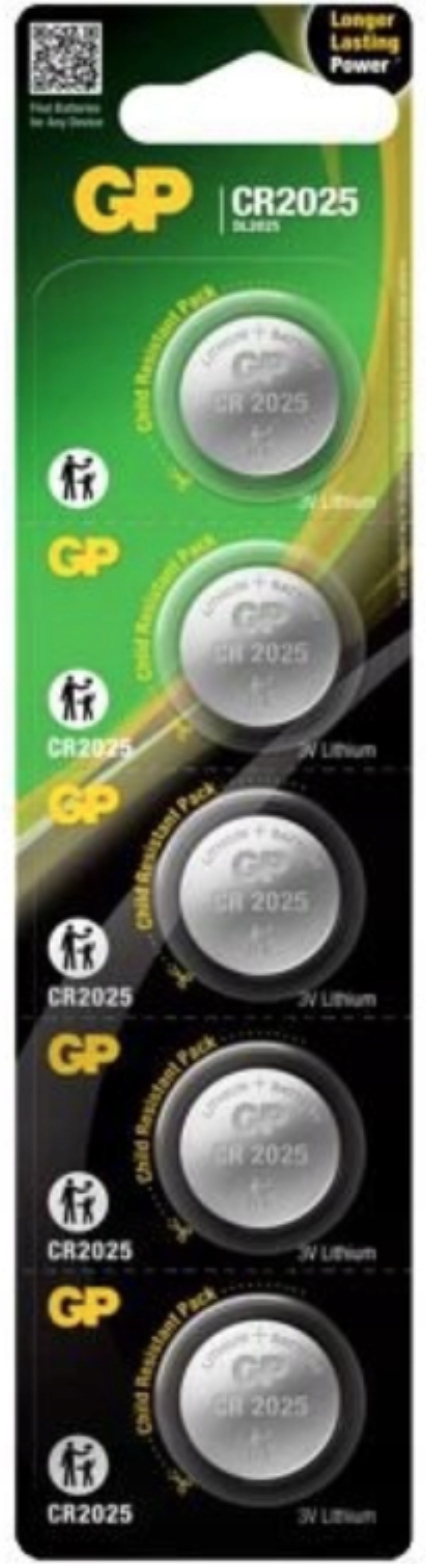 

Bateria Gp CR2025 3V Litowa 5 szt.