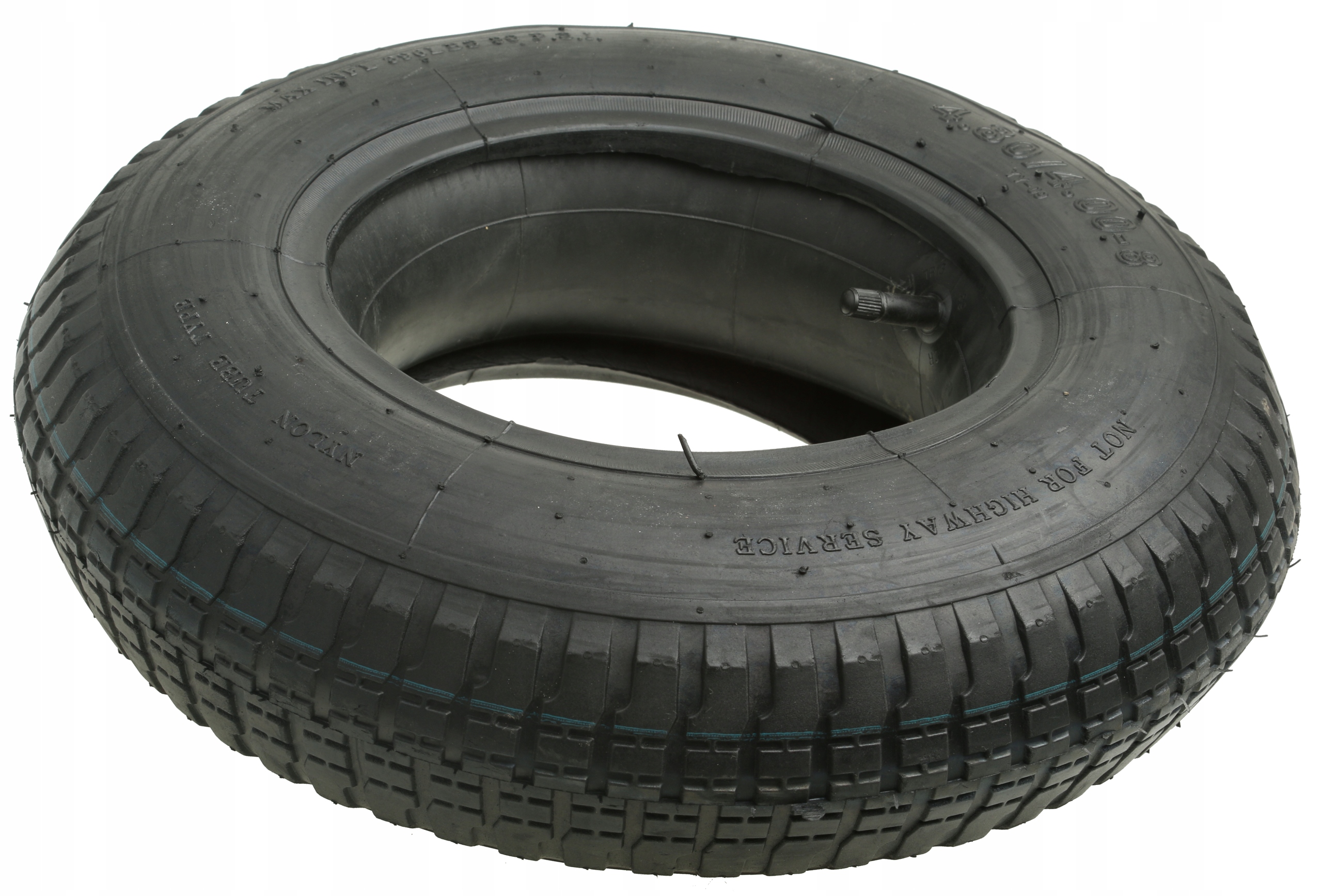 OPONA Z DĘTKĄ DO KOŁA TACZKI TACZEK WÓZKA DĘTKA 4.80/4.00-8 6PR MOCNA Marka TOMiMET