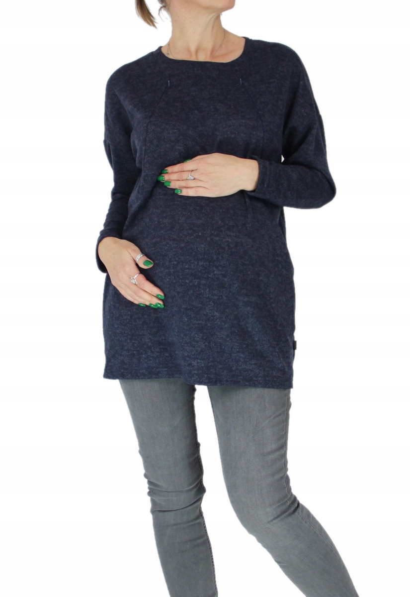 Pletená Těhotenská Tunika Na Krmení M