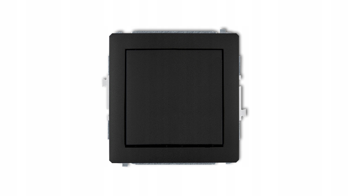 DECO Łącznik jednobiegunowy czarny mat 12DWP-1