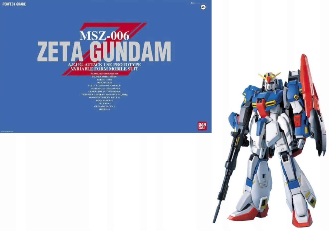 Gundam Model Kit Perfect Grade Zeta MSZ-006 1/60