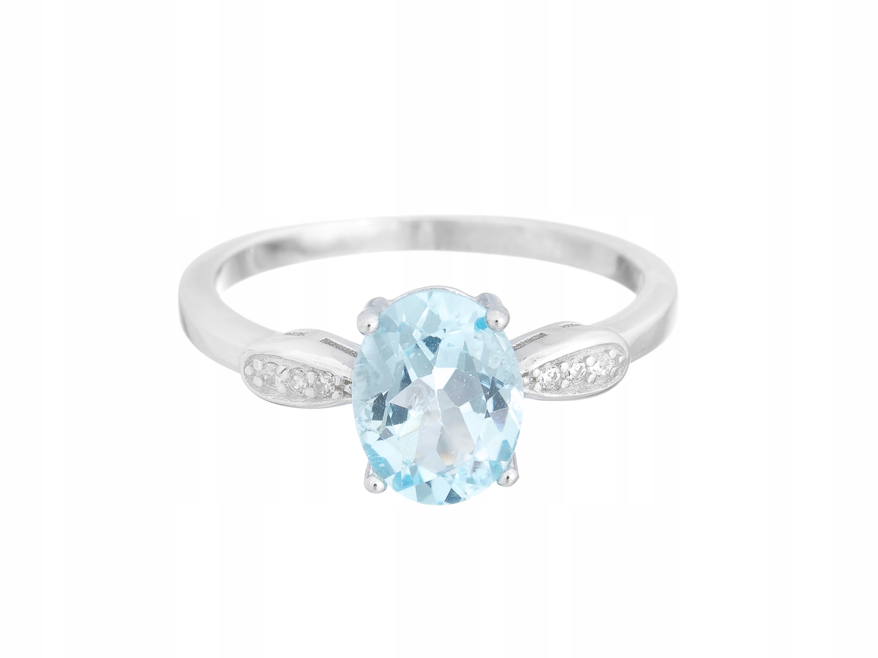 Stříbrný Prstýnek Prsten Vel 27 Sky Blue Topaz Přírodní