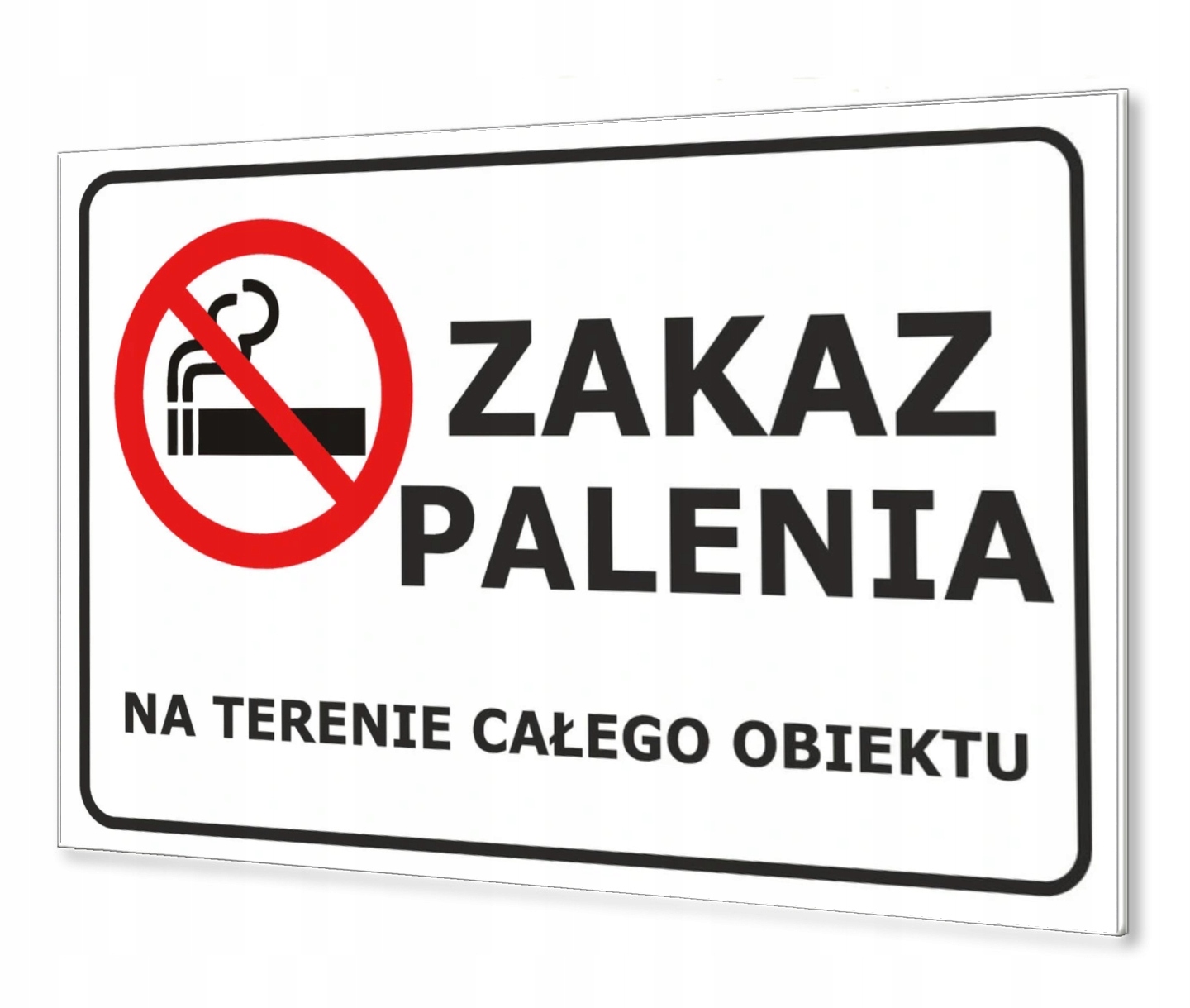 

Duża Tabliczka Pcv 40x30 Zakaz Palenia na Terenie
