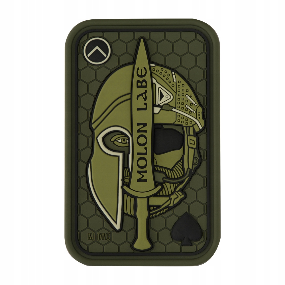 M-Tac Naszywka Rzep Pvc Wojskowa Molon Labe Ace 3D Olive