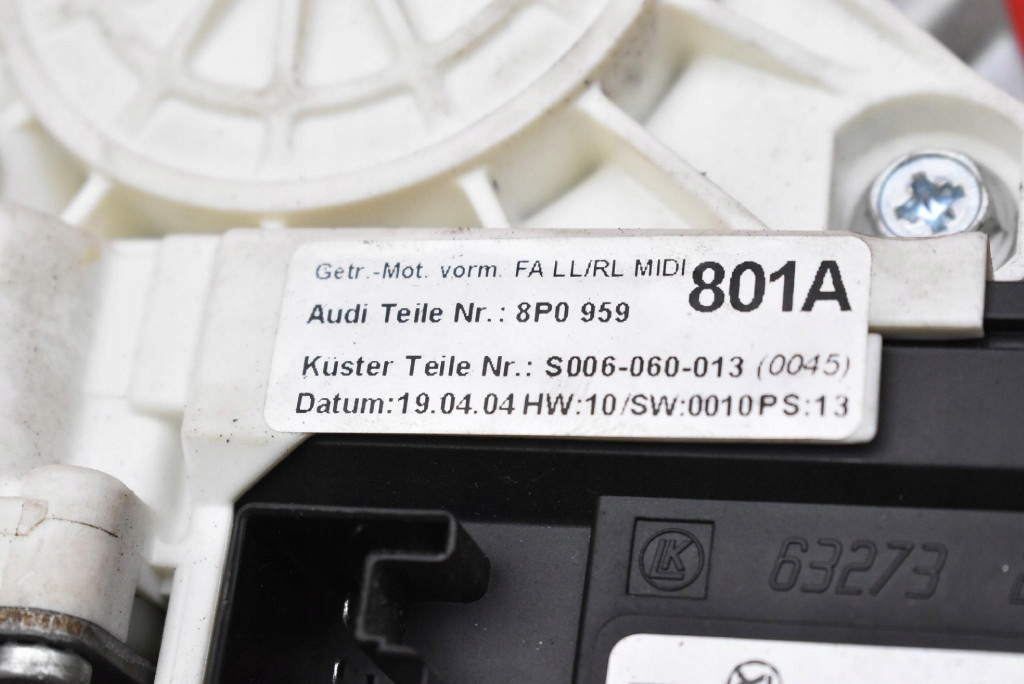 window regulator left front EU 8P0959801A AUDI A3 8P 3D HB 03-05
