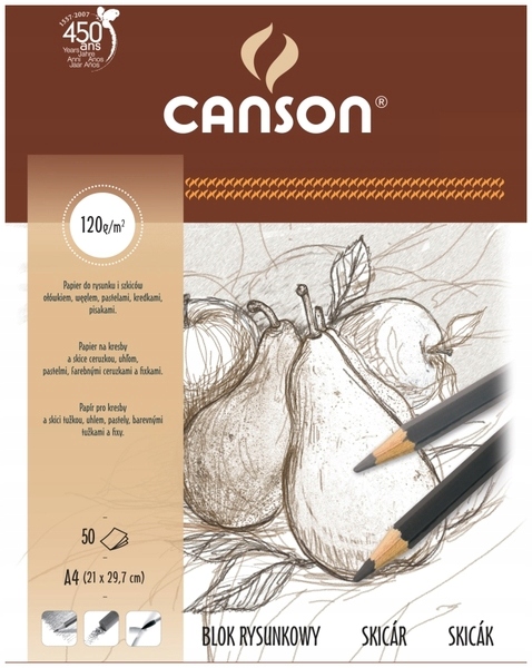 Kreslící blok Kreativní bloky na kreslení A4 50k 120g Zrnitý 5 ks