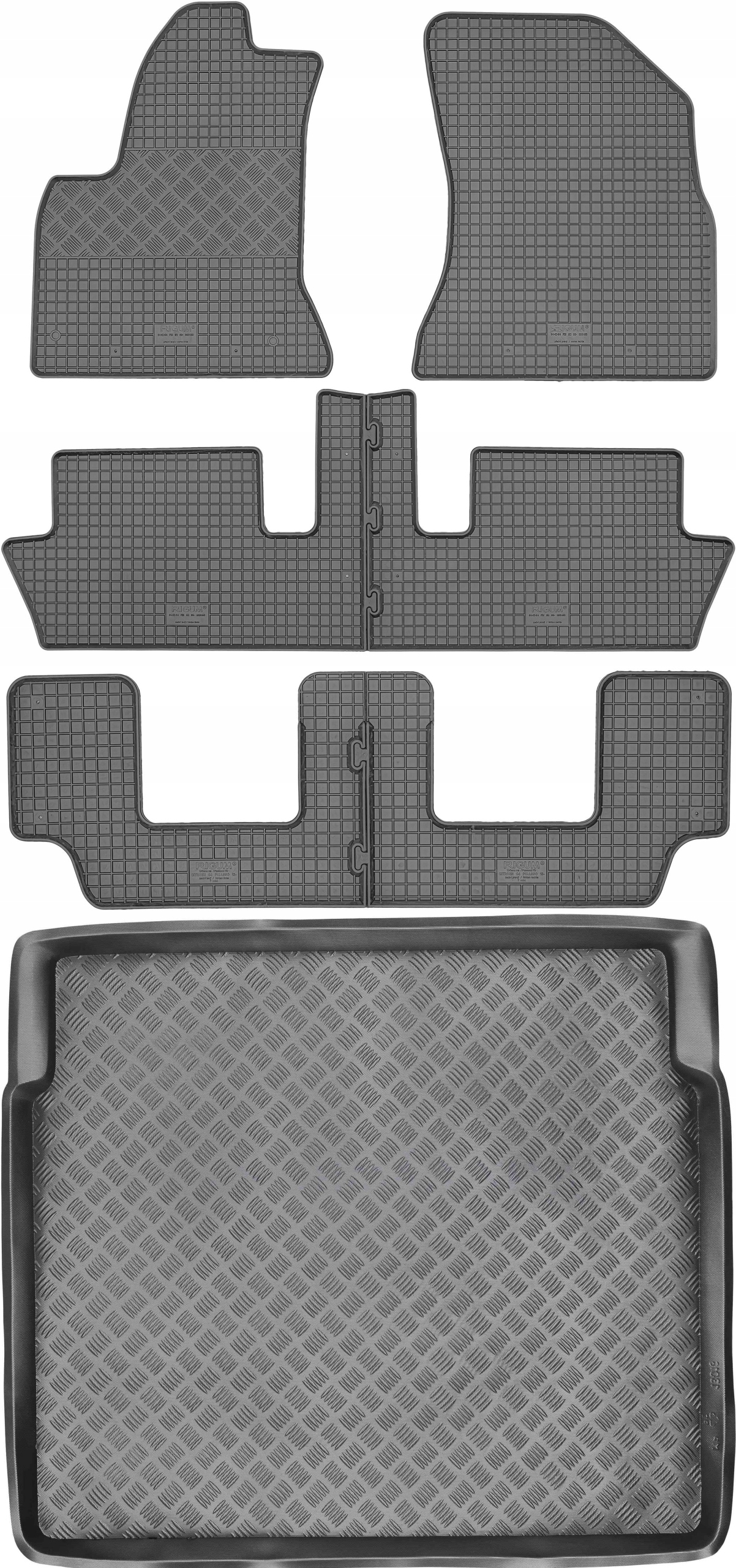 Citroen C4 Grand Picasso 7os 06-13 Sada Gumové rohože rohož