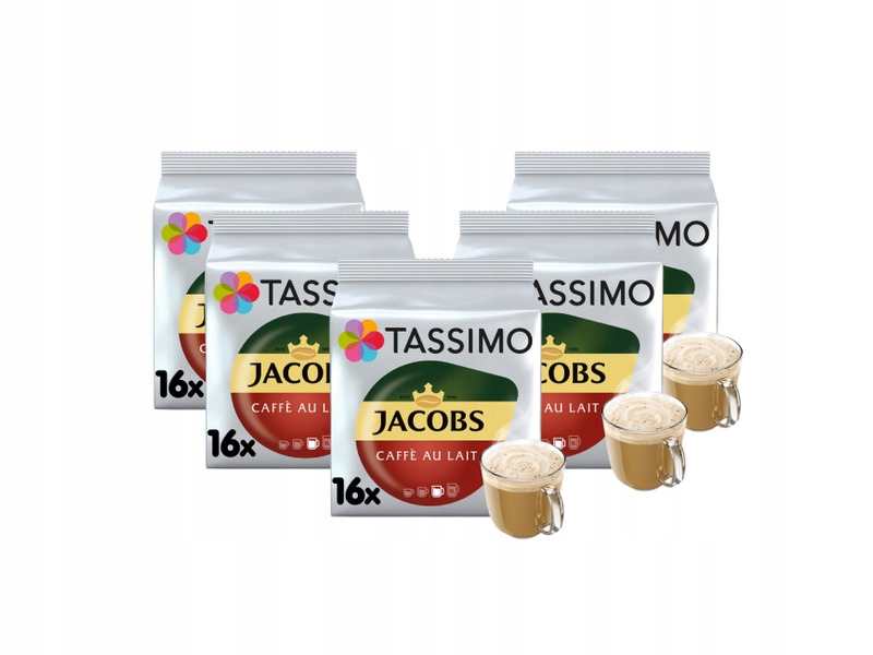Kapsułki Tassimo Jacobs Cafe Au Lait (80 szt.)