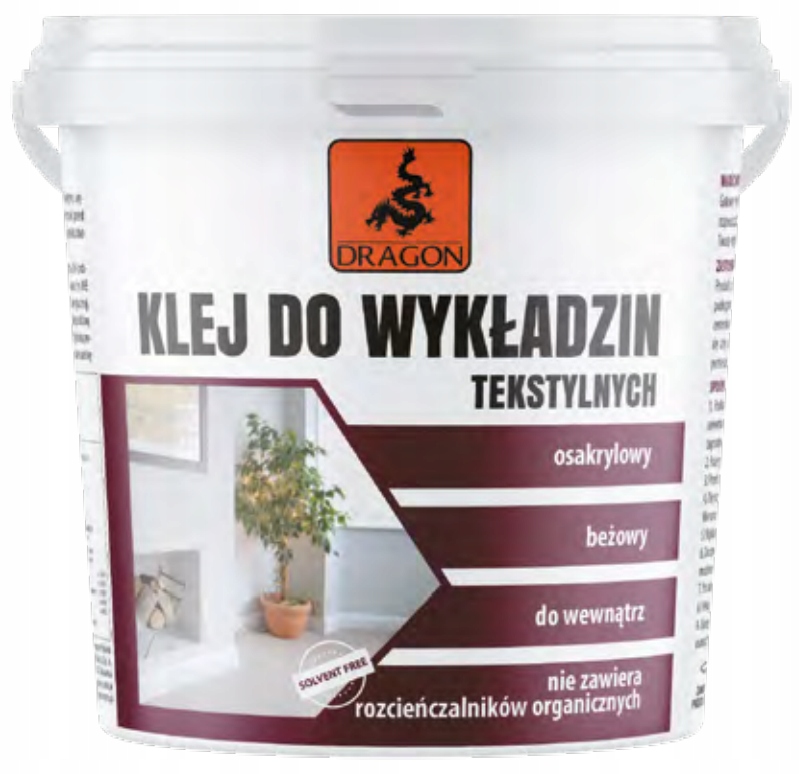 KLEJ DO WYKŁADZIN TEKSTYLNYCH OSAKRYLOWY 3 KG