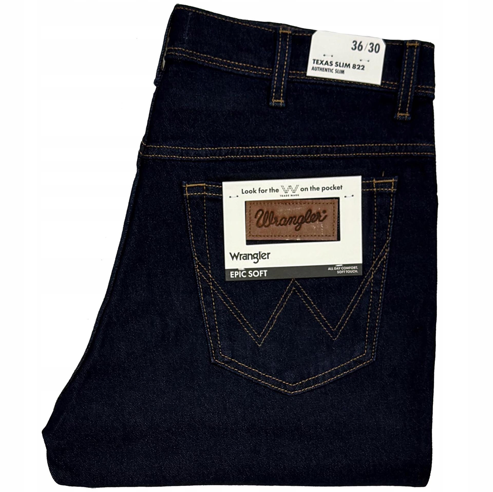 Wrangler Texas Slim 822 Moonlight Rinse pánské džíny rovné W36 L30