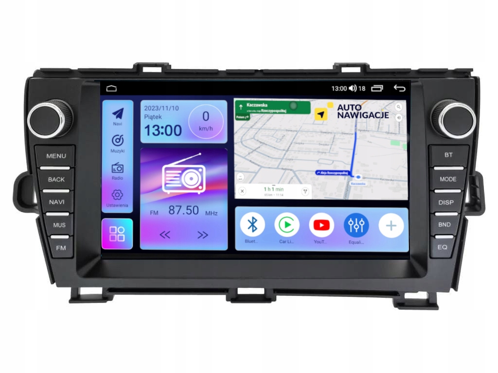 Radio Nawigacja Gps Toyota Prius III 2009-2015 Android Carplay 8/128 Gb