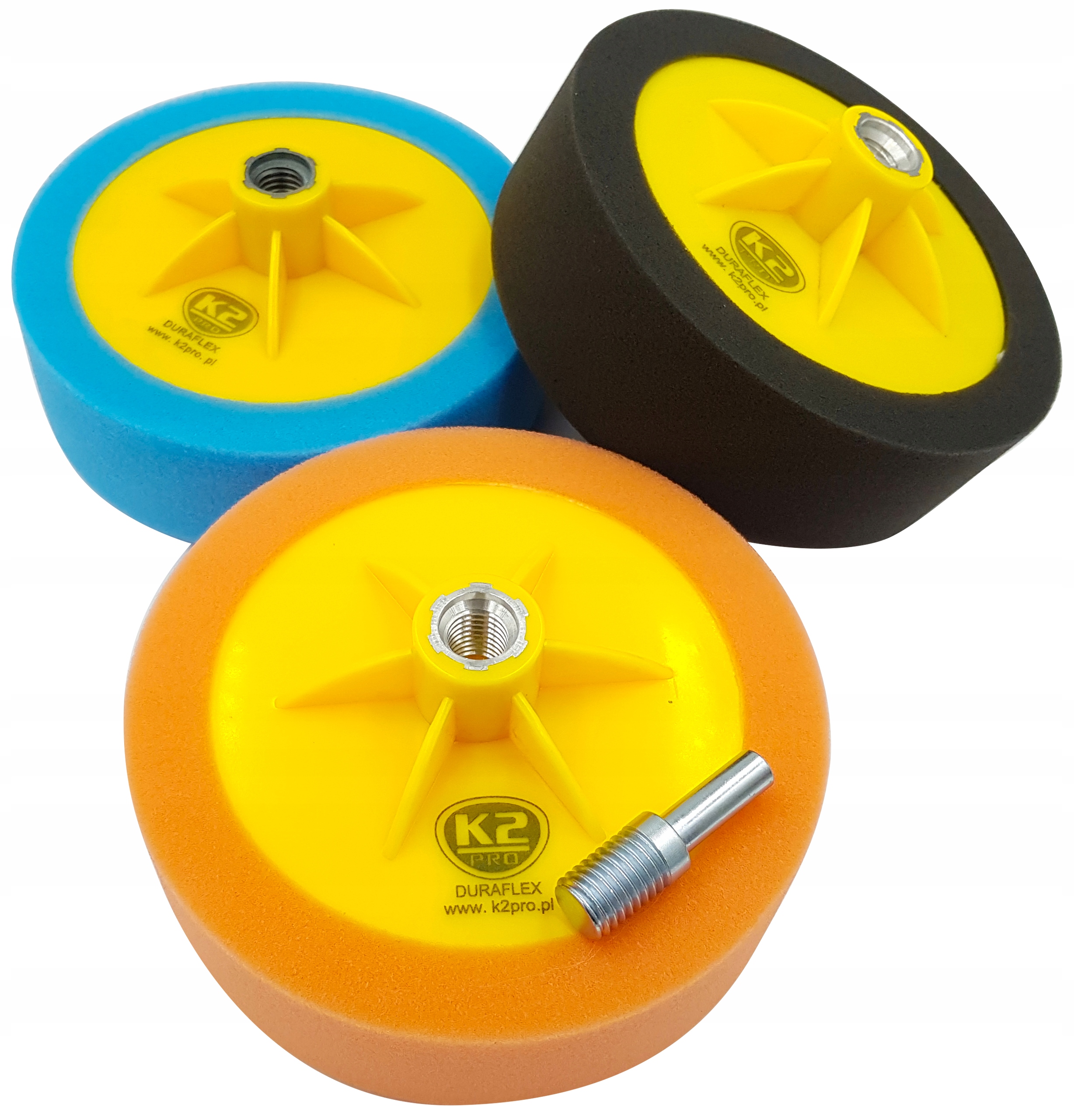 Набір полірувальних губок K2 DURAFLEX + адаптер M14