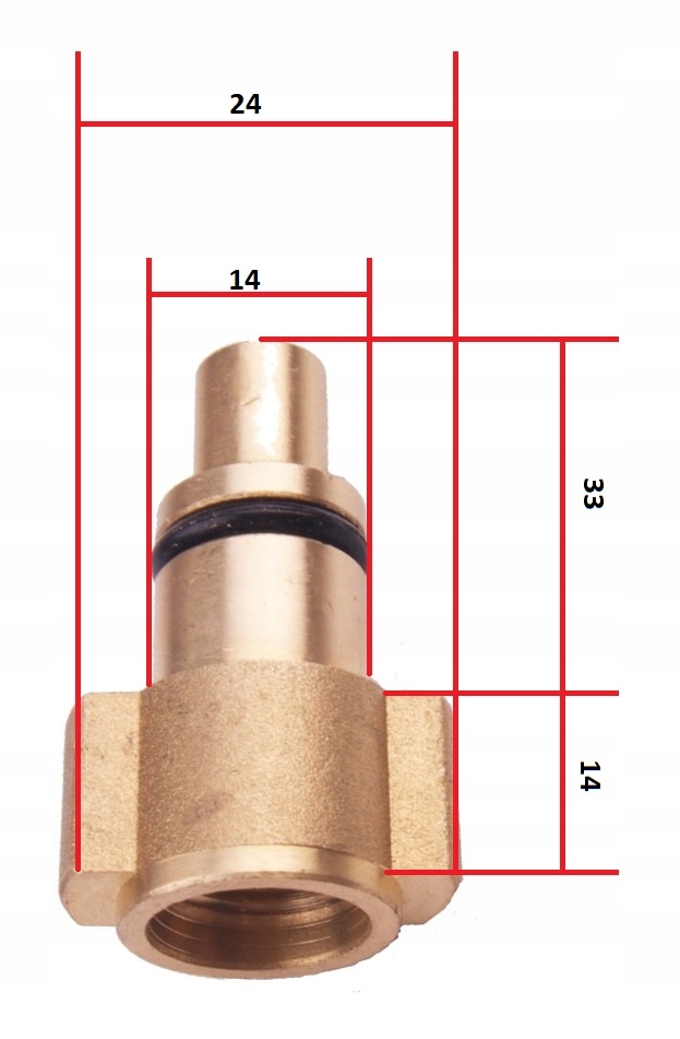 SZYBKOZŁĄCZKA WLOT G1/4-F DO MYJEK PARKSIDE Typ adapter