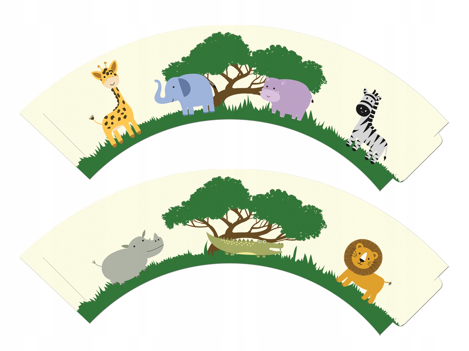 

Papilotki na babeczki Safari 6 szt.