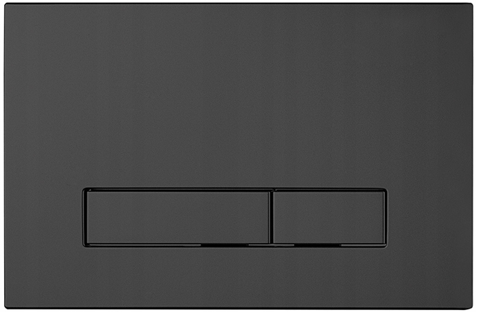 Černý splachovací tlačítko pro Wc stojan značky Hydroland typu Slim