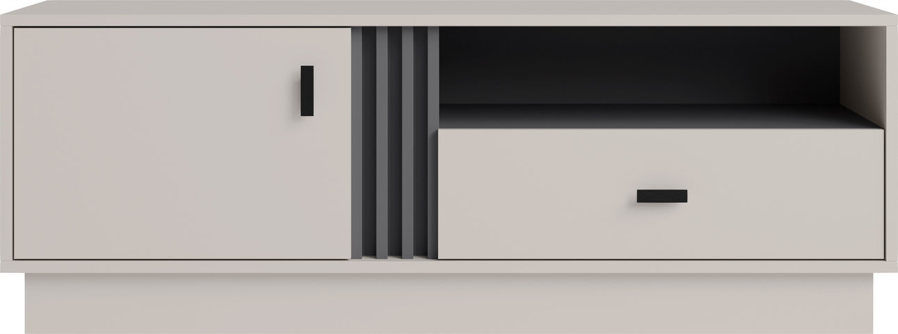 Stojící Rtv skříňka Punto 125 cm do obývacího pokoje pod televizor s zásuvkou Kašmír