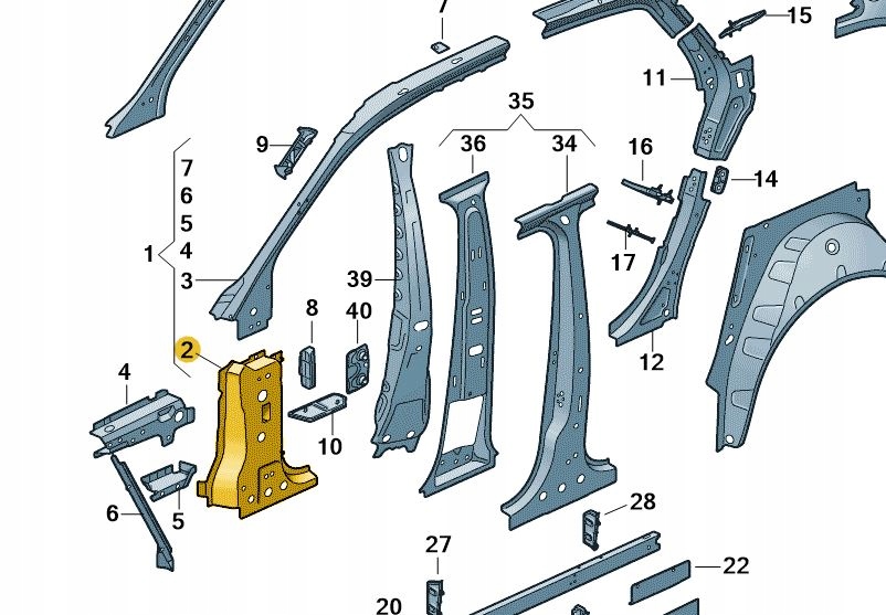 SLUPEK A ZEWNETRZNY PRAWY DOL AUDI A4 RS4 B9