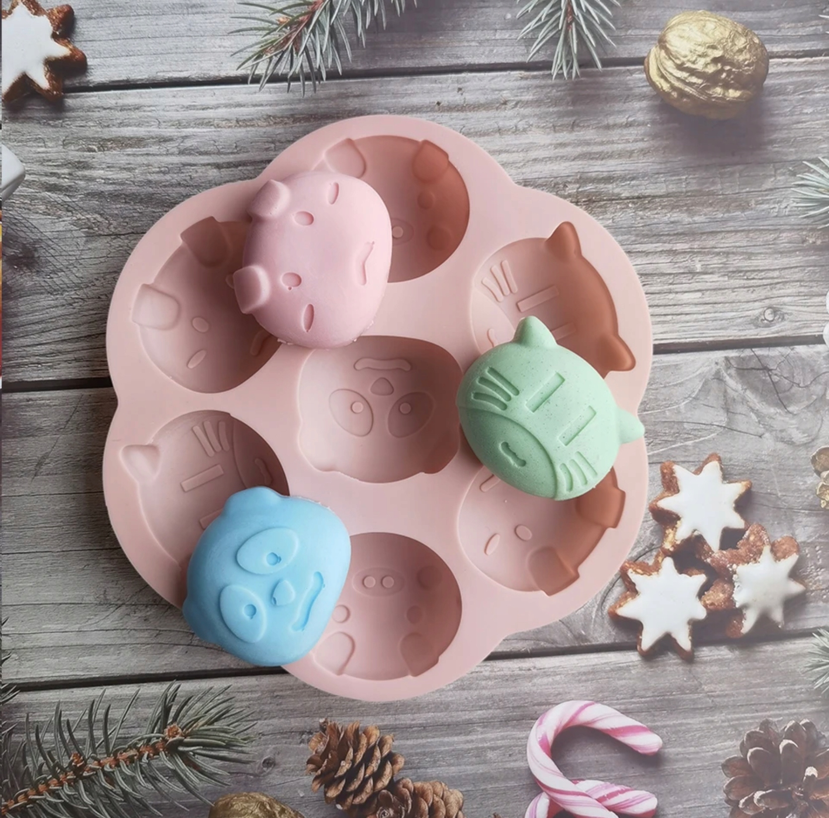 FOREMKA SILIKONOWA FORMA kotki NA CIASTKA FOREMKI Wysokość produktu 3 cm