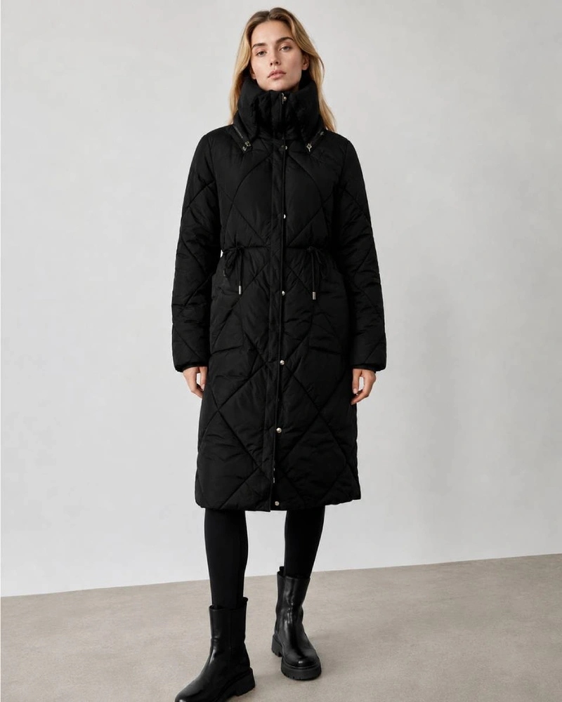 Zimní Bunda Kapuce LHD-23021 Černá XL (42)