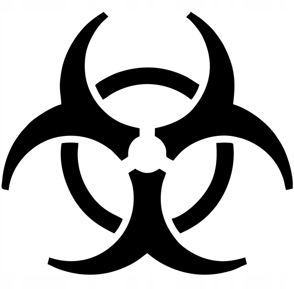 

Naklejka na samochód Toxic Radioaktywne Skażenie