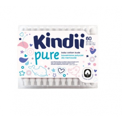 CLEANIC KINDII PURE PATYCZKI Z OGRANICZNIKIEM x60