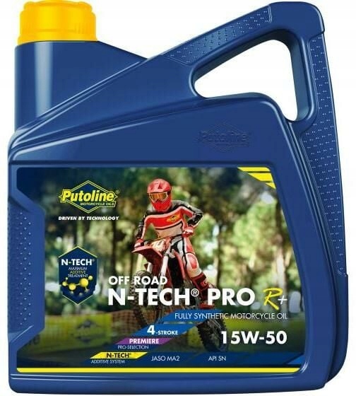 Olej motorový motocyklový Putoline N-tech Pro R+ Offroad 15W50 (balenie 4L)