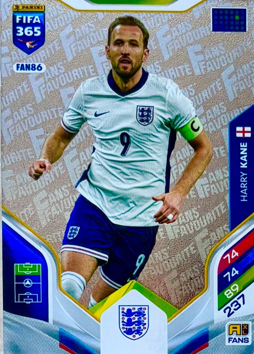 Panini Fifa 365 2026 Kick-off Fans Favourite FAN86 Harry Kane England