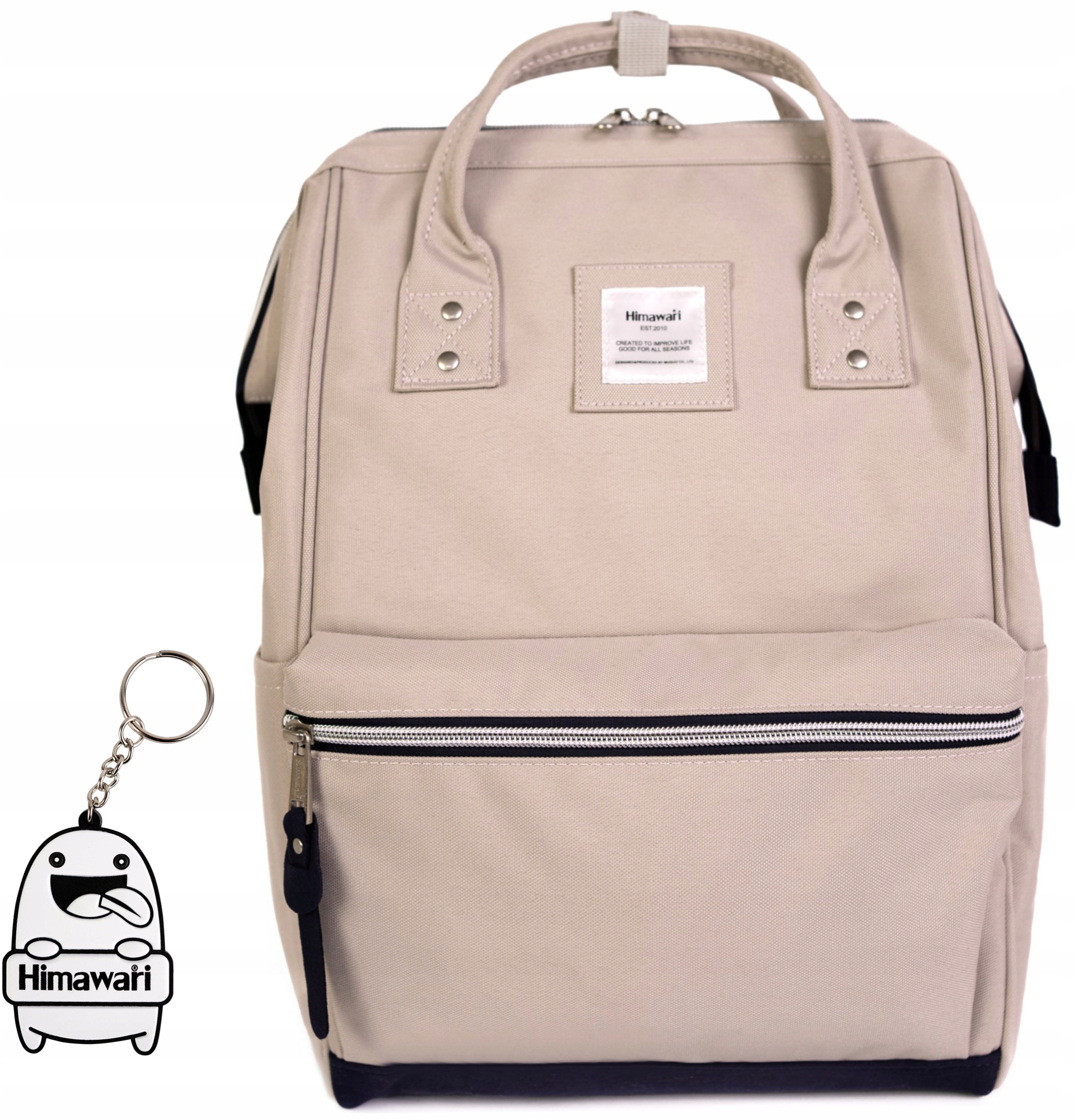 Plecak podróżny Himawari Shammy M turystyczny stelaż Usb kabinowy Beżowy