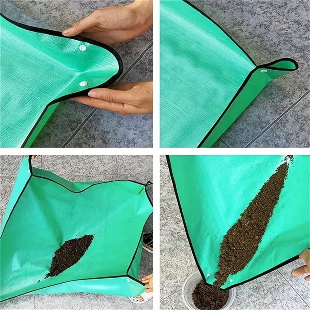 MATA DO PRZESADZANIA ROŚLIN ROZSADU KWIATÓW PODKŁADKA OGRODNICZA OSŁONA 66 Szerokość produktu 66 cm